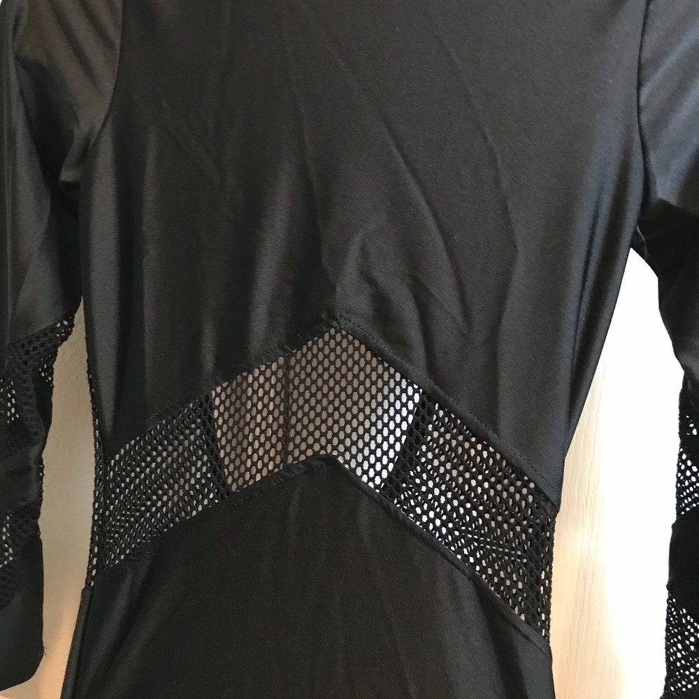 Black mesh leotard - Picture 3 of 3